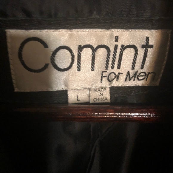 COMINT Leather Coat    🧥 34 Inches Collar to Hem - Picture 8 of 12